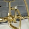 Kingston Brass AE203T7 7-Inch Tub Faucet with Hand Shower, Brushed Brass AE203T7 - alternate 2